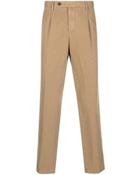 BRIGLIA Pantalone Easy Micro Fantasia in Natural for Men Slacks and Chinos Casual trousers and trousers Mens Clothing Trousers 