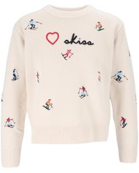 MC2 Saint Barth - Off Kyla Wool Crewneck Knit With - Lyst