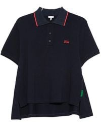 Loewe - Anagram Cotton Polo Shirt - Lyst