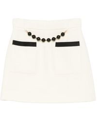 ALESSANDRO ENRIQUEZ - Wool Mini Skirt - Lyst