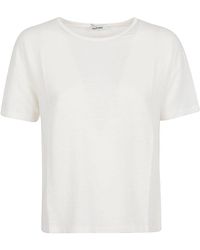 Base London - Linen Jersey T-shirt - Lyst