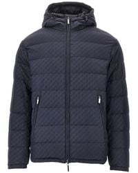 Emporio Armani - Hooded Short Down Jacket - Lyst