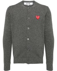 COMME DES GARÇONS PLAY - Wool Cardigan - Lyst