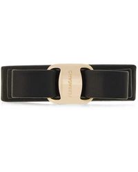 Ferragamo - Vara Leather Hair Clip - Lyst