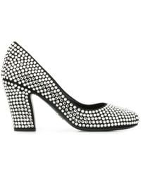 Prada Embellished Pumps - Black