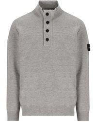 Stone Island - Wool Turtle-Neck Sweater - Lyst