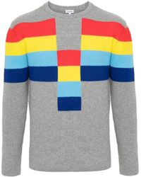 Loewe - Pullover in lana a coste e a righe - Lyst