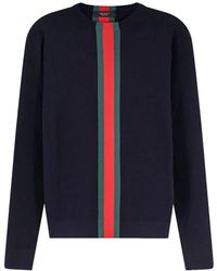 Gucci - Web Detail Cotton T-Shirt - Lyst