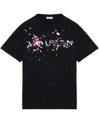 McQueen - T-Shirt With Print On The Front - Lyst