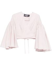 Jacquemus - Le Cache Coeur Paysan Top - Lyst