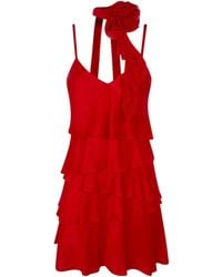Blugirl Blumarine - Satin Dress - Lyst