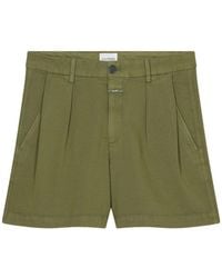 Closed - Cotton And Linen Shorts - Lyst