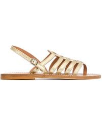 K. Jacques - Homere Leather Flat Sandals - Lyst