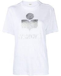 Isabel Marant - T-shirt Zewel In Cotone Con Logo - Lyst