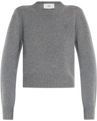 Ami Paris - Ami De Coeur Cashmere Sweater - Lyst