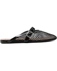 Alaïa - Fishnet Slippers - Lyst