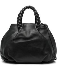 Hereu - Bombon Plaited-Handle Leather Handbag - Lyst