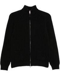 Base London - Wool Zipped Cardigan - Lyst