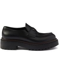 Prada - Leather Loafers - Lyst