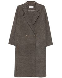 Soft Goat - Wool Double-Breasted Coat - Lyst