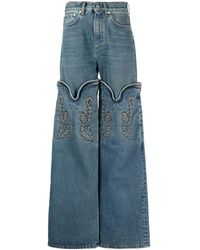 Y. Project - Cowboy Cuff Denim Jeans - Lyst
