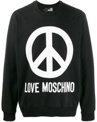 Love moschino sweatshirt black Clearance