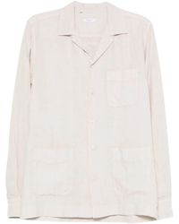 Boglioli - Relaxed Fit Camp Collar Linen Shirt - Lyst