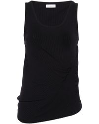 Dries Van Noten - Ribbed Cotton Blend Tank Top - Lyst
