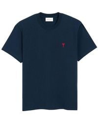 Ami Paris - Ami De Coeur Cotton T-Shirt - Lyst