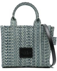 Marc Jacobs - Borsa Tote A Tracolla The Washed Monogram Denim - Lyst