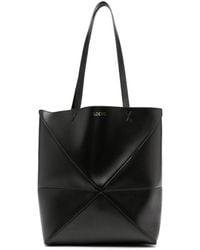 Loewe - Puzzle Fold Leather Tote Bag - Lyst