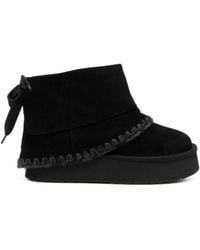 Mou - Platform Wool Boots - Lyst