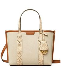 Tory Burch - Small Canvas Perry Shopping Bag - Lyst
