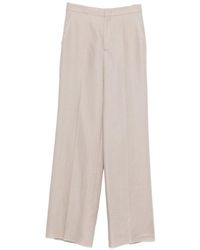 Tagliatore - Linen Trousers - Lyst