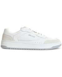 Just Cavalli - Low-Top Perforated Clean Sneakers - Lyst