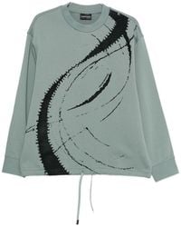 Emporio Armani - Cotton Crewneck Sweatshirt - Lyst