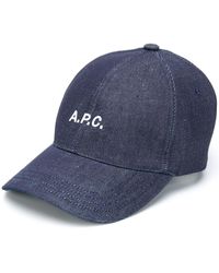 A.P.C. - Cappello da baseball con ricamo - Lyst