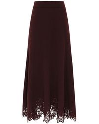 Zimmermann - Valiant Wool Long Skirt - Lyst