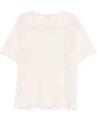 Ermanno Scervino - Embroidered T-Shirt - Lyst