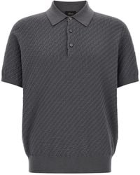 Brioni - Cashmere And Cotton Polo Shirt - Lyst