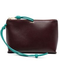 Loewe - Knot Leather Clutch Bag - Lyst