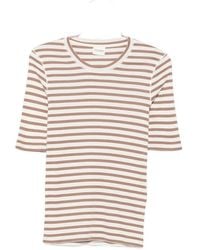 Closed - Cotton Blend Striped T-Shirt - Lyst