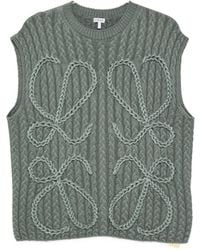 Loewe - Anagram Wool Vest - Lyst