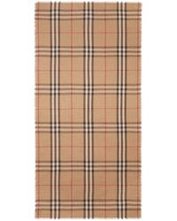 Burberry - Giant Check Wool Scarf - Lyst