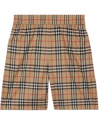 Burberry Vintage Check Swim Shorts in Natural for Men | Lyst