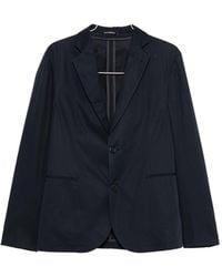 Emporio Armani - Cotton Single-Breasted Suit - Lyst