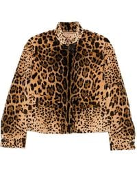 Max Mara - Printed Cotton Blouson Jacket - Lyst