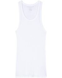 Majestic - Ribbed Viscose Tank Top - Lyst