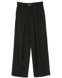 Loewe - Cotton And Silk Trousers - Lyst