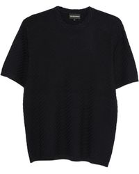 Emporio Armani - Knitted T-Shirt - Lyst